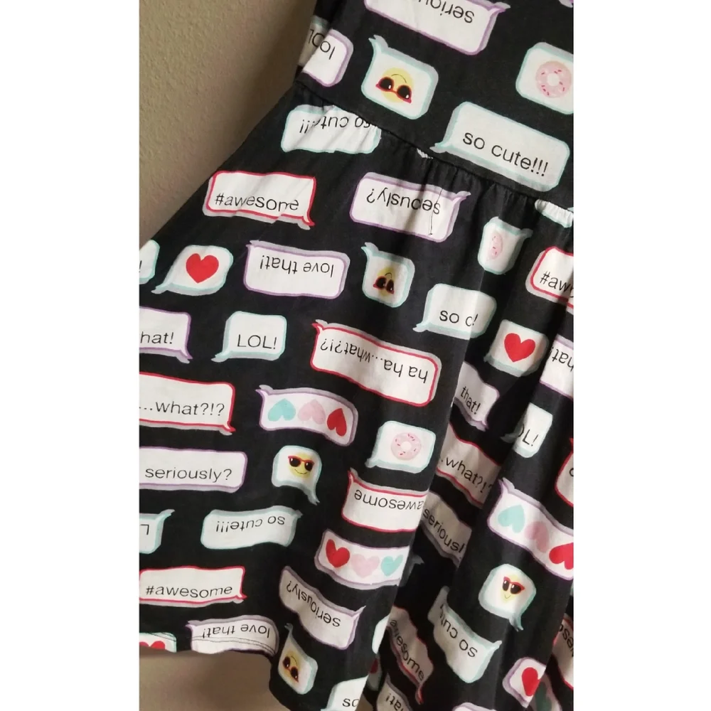 The Children's Place Text/Emoji Dress